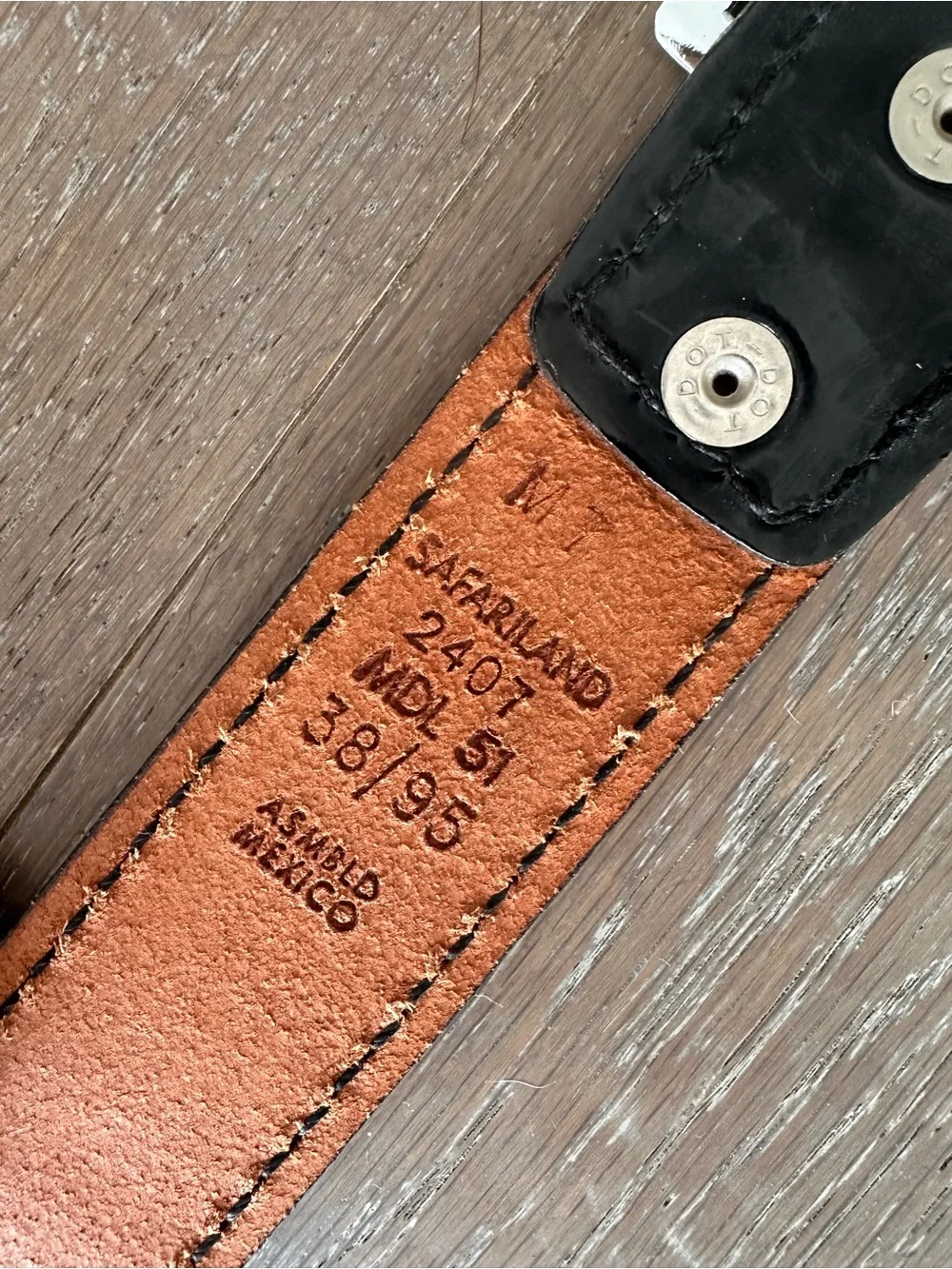 SAFARILAND PATENT LEATHER DUTY BELT STYLE 51 38